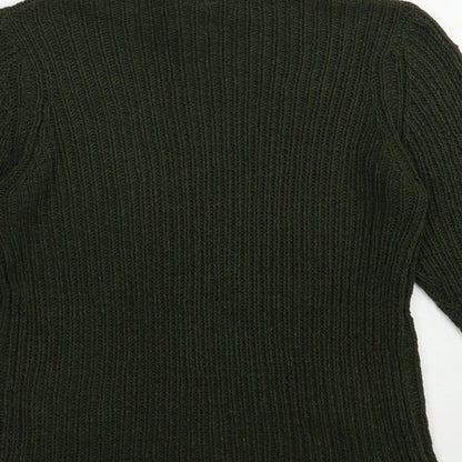 Womens UK Size L Brave Soul Green Pullover Jumper