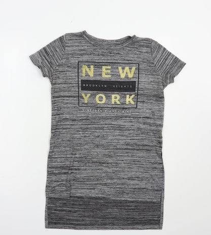 Womens UK Size 6 Atmosphere Grey Basic T-Shirt
