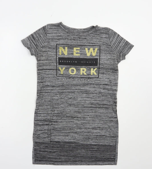 Womens UK Size 6 Atmosphere Grey Basic T-Shirt