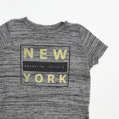 Womens UK Size 6 Atmosphere Grey Basic T-Shirt