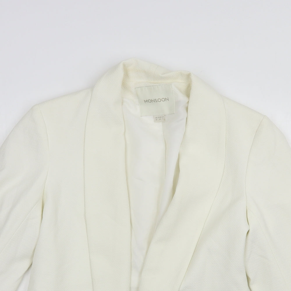 Womens UK Size 10 Monsoon Ivory Jacket
