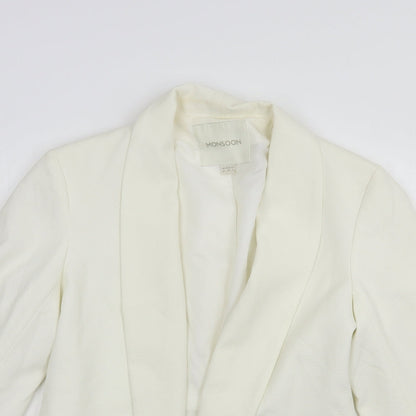 Womens UK Size 10 Monsoon Ivory Jacket