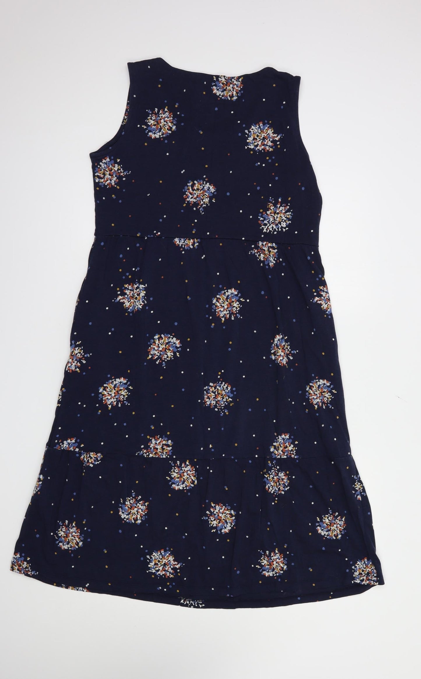 Lily & Me Womens Blue  Cotton A-Line  Size 10  Scoop Neck Pullover