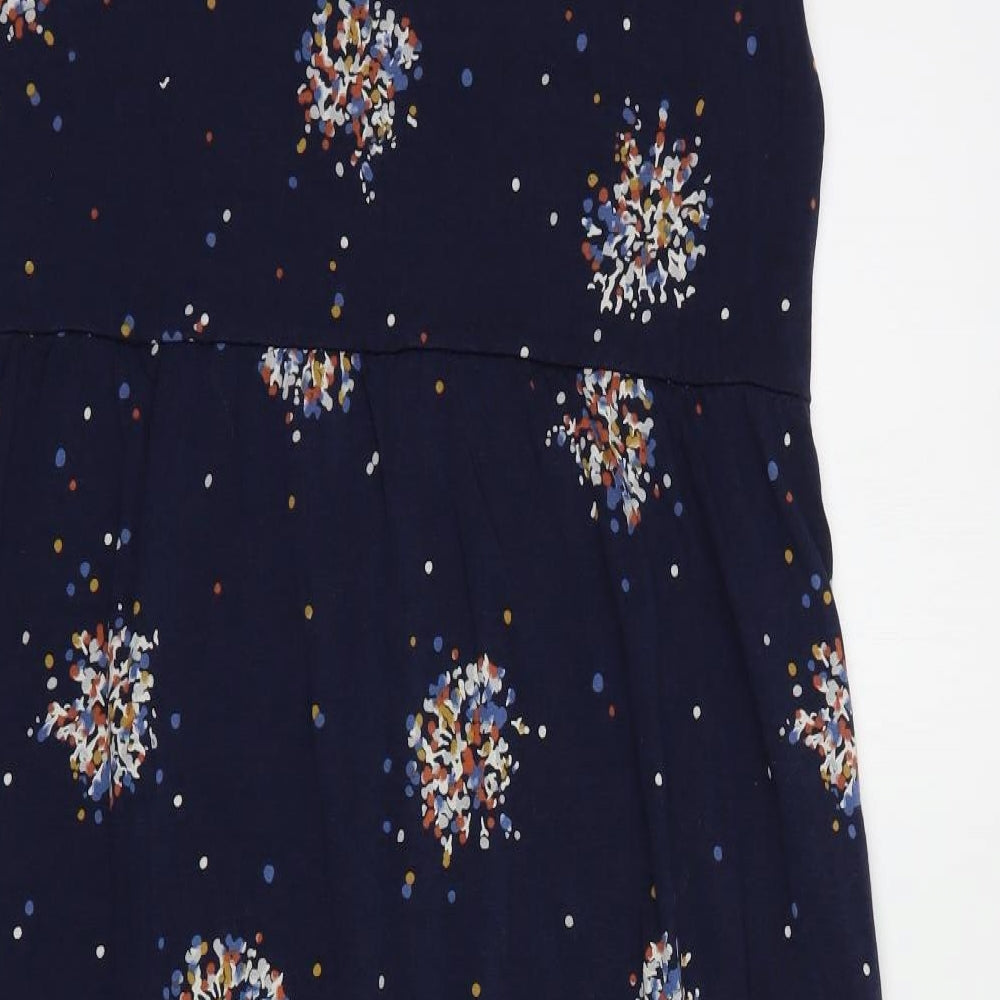 Lily & Me Womens Blue  Cotton A-Line  Size 10  Scoop Neck Pullover