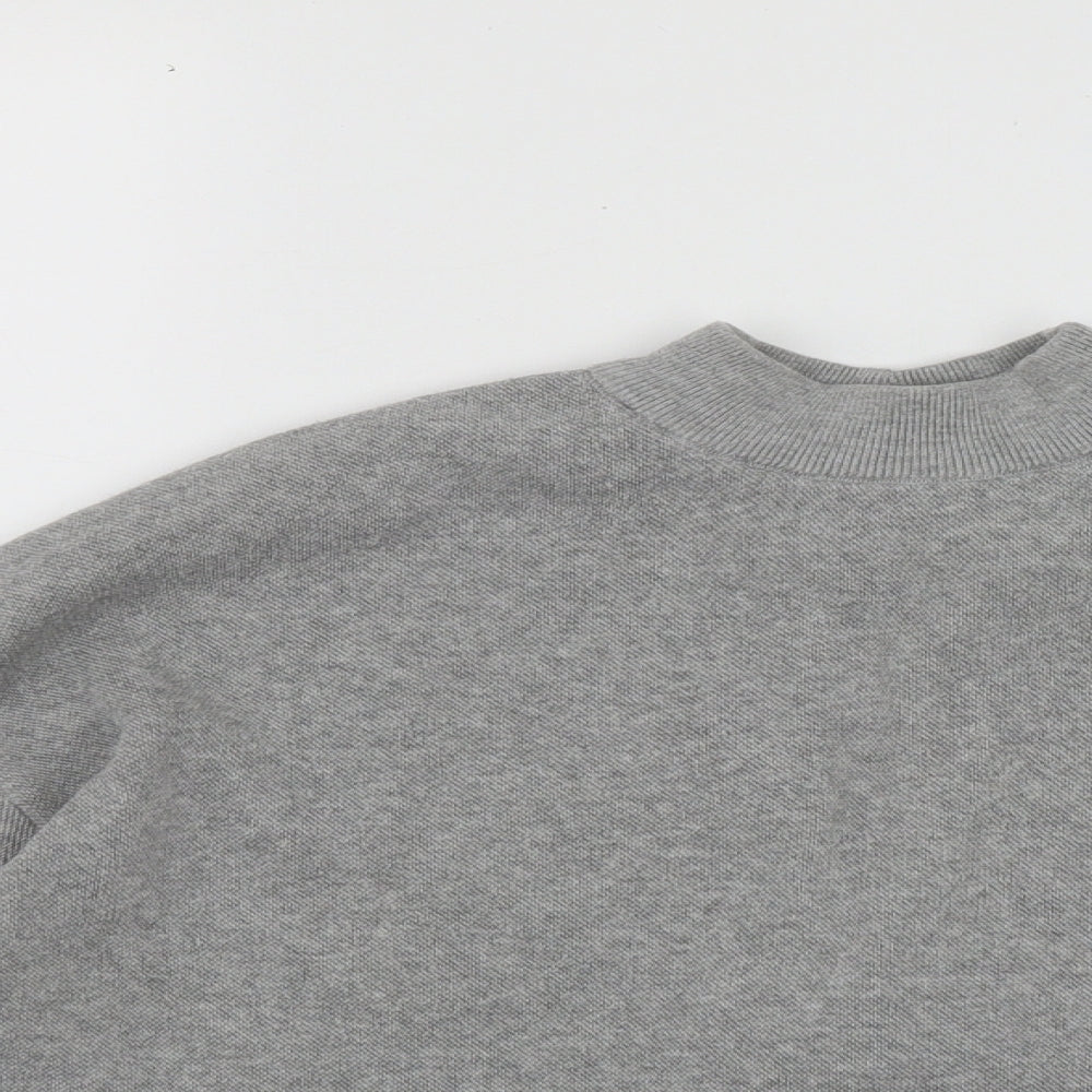 Womens UK Size XS Bershka Grey Pullover Jumper