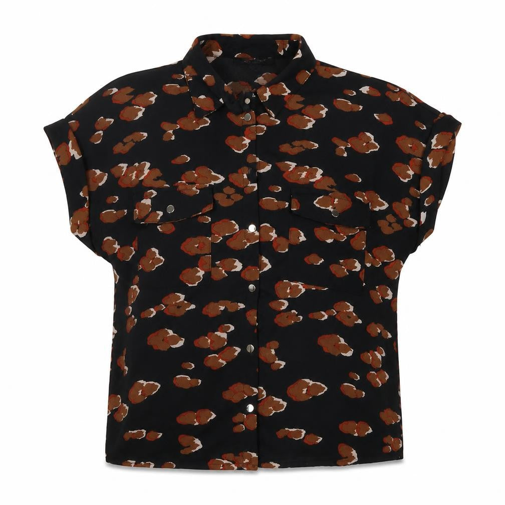 Womens UK Size 6 New Look Black Basic Blouse
