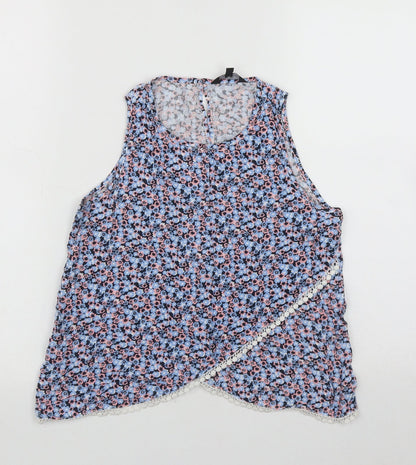 Womens UK Size 12 Candy Couture Multicoloured Basic Tank