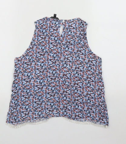 Womens UK Size 12 Candy Couture Multicoloured Basic Tank