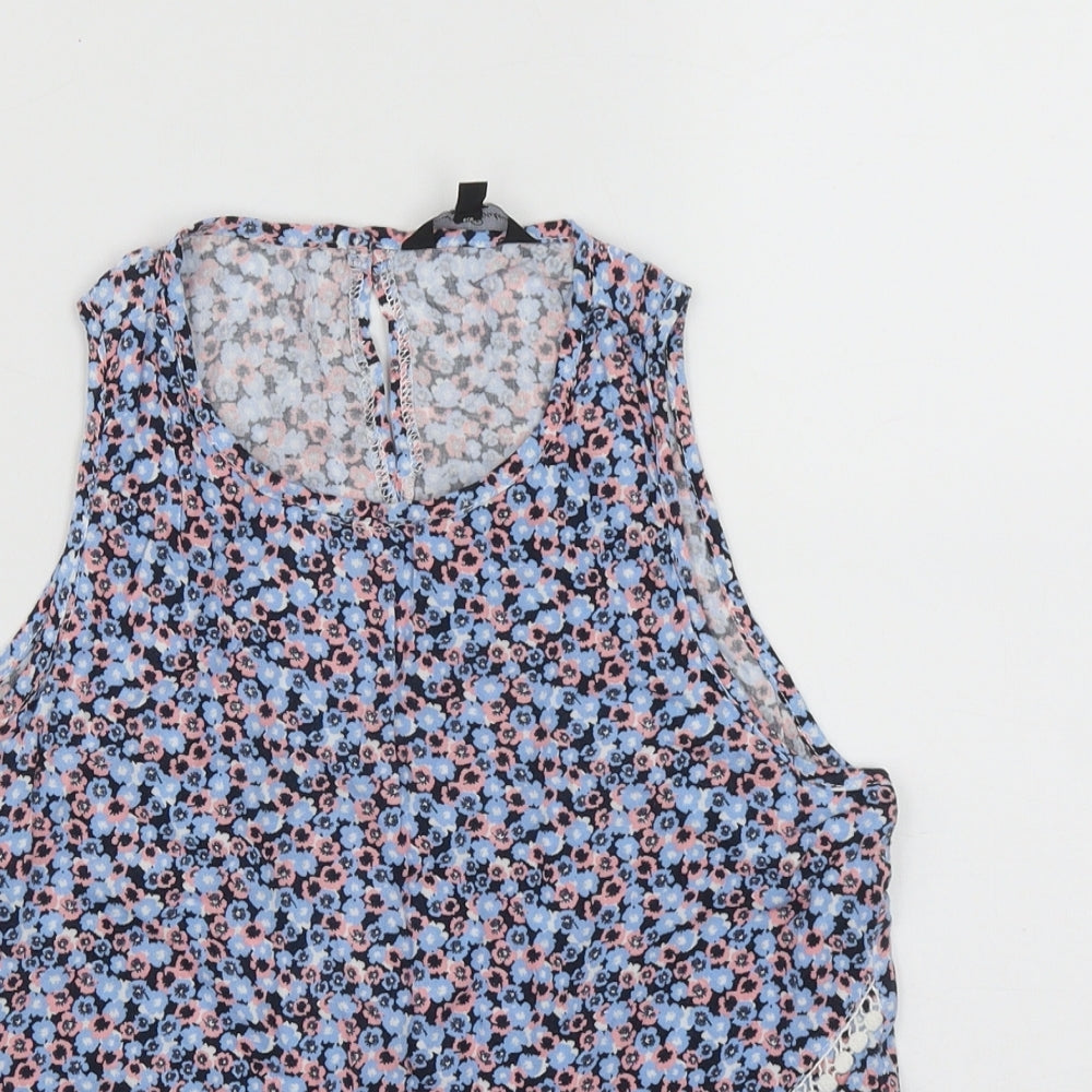 Womens UK Size 12 Candy Couture Multicoloured Basic Tank