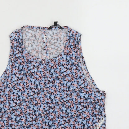 Womens UK Size 12 Candy Couture Multicoloured Basic Tank