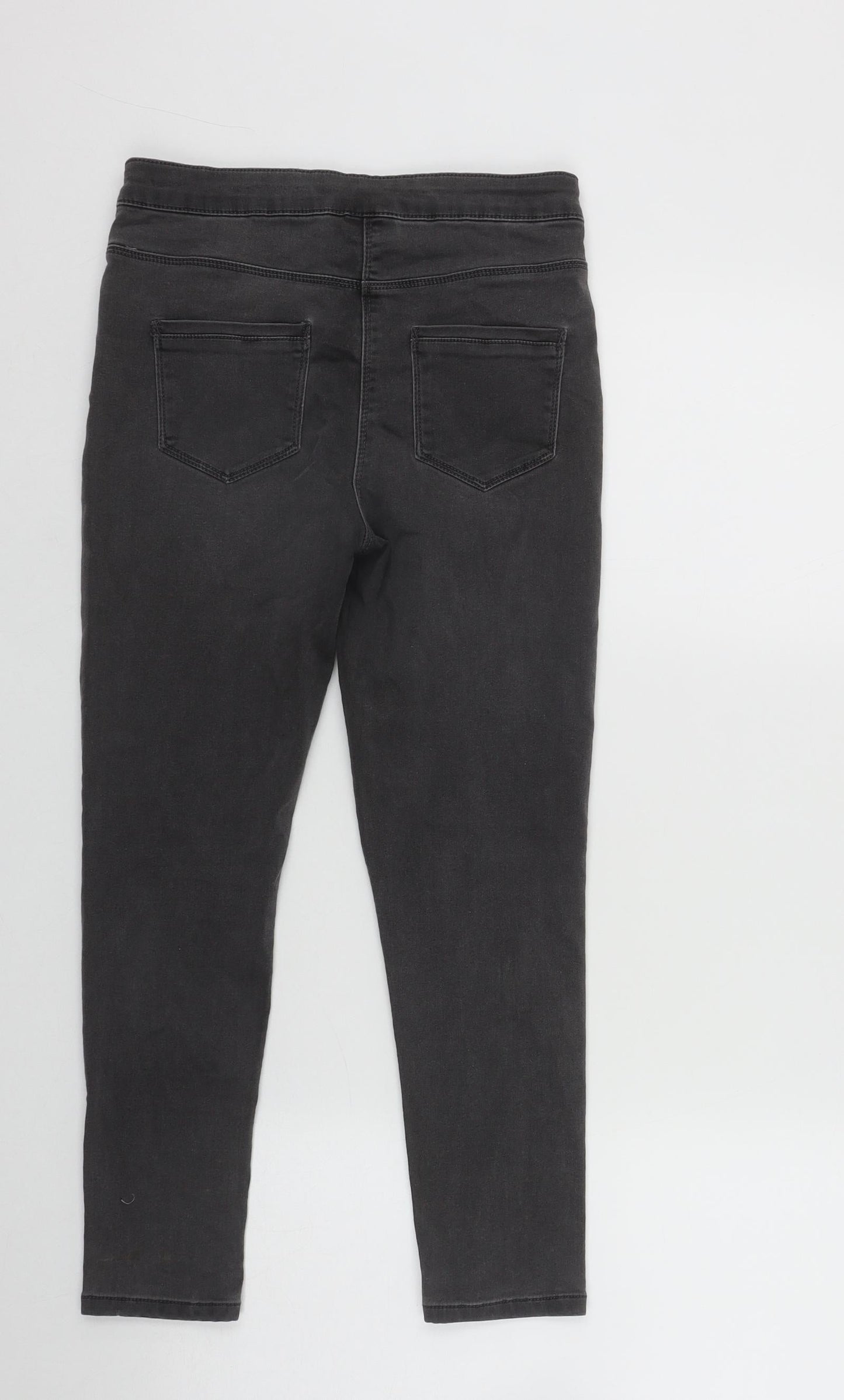 Matalan Girls Grey  Cotton Skinny Jeans Size 10 Years L20 in Regular Zip