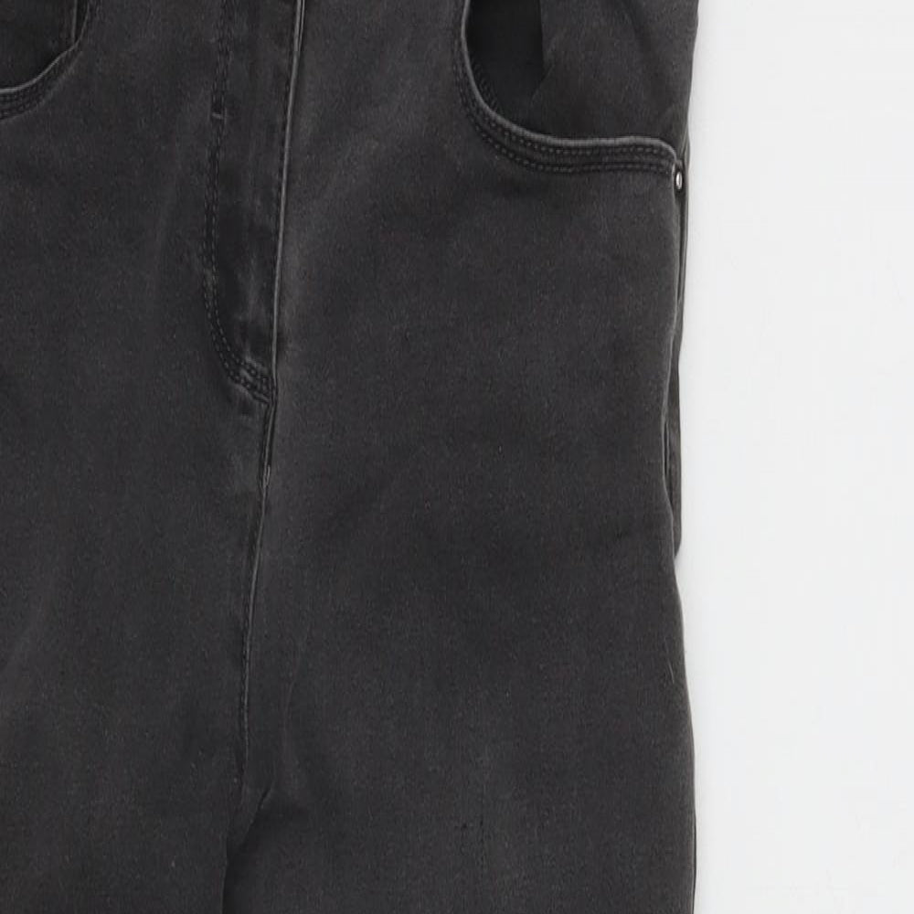 Matalan Girls Grey  Cotton Skinny Jeans Size 10 Years L20 in Regular Zip
