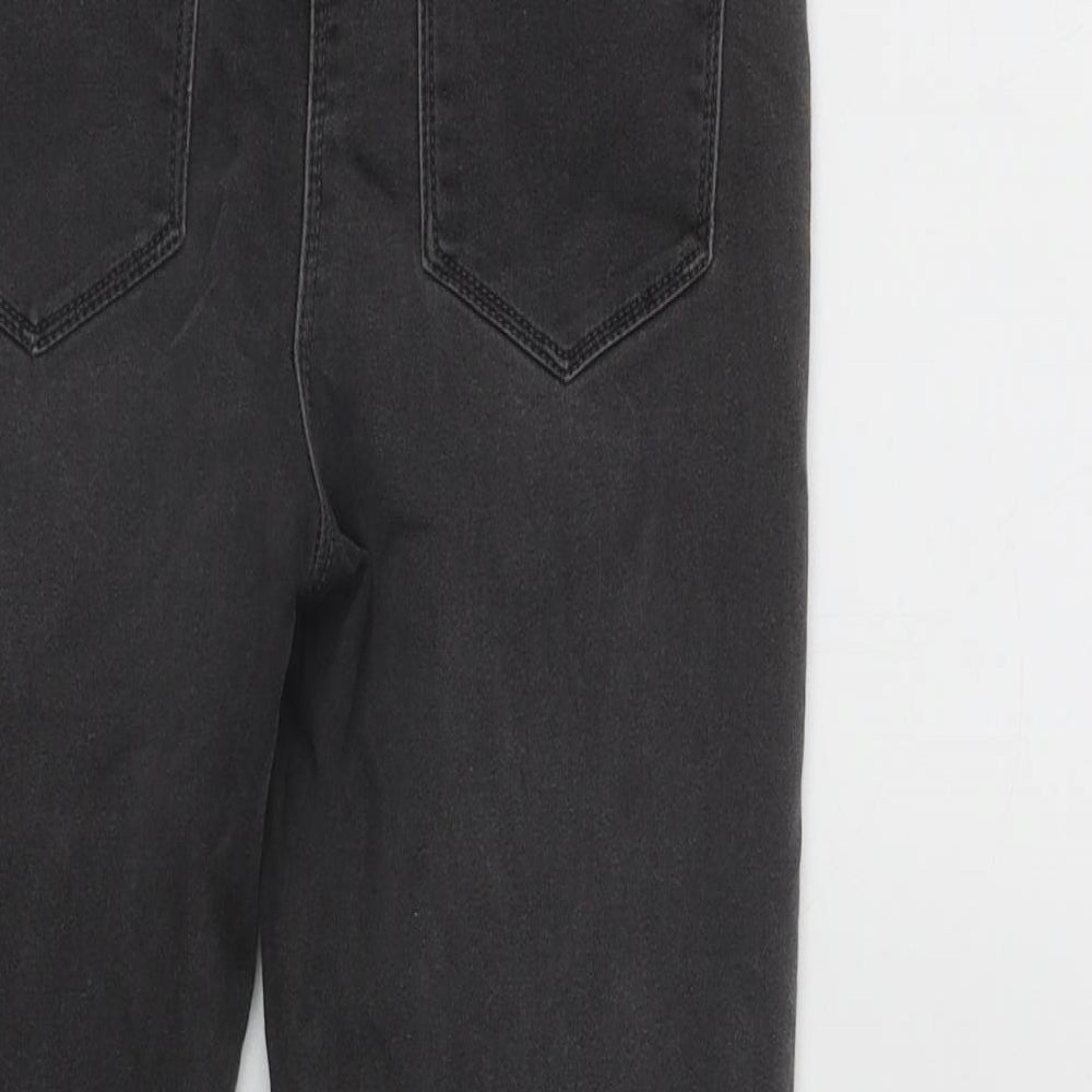 Matalan Girls Grey  Cotton Skinny Jeans Size 10 Years L20 in Regular Zip