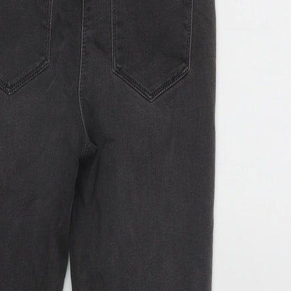 Matalan Girls Grey  Cotton Skinny Jeans Size 10 Years L20 in Regular Zip