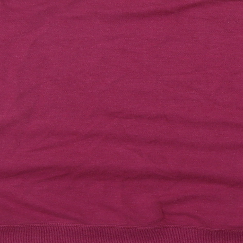 Geroge Womens Pink Round Neck  Cotton Pullover Jumper Size 2XL