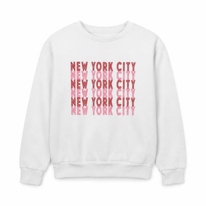 Front view of Primark girls’ white cotton pullover sweatshirt, size 9-10, years pullover
