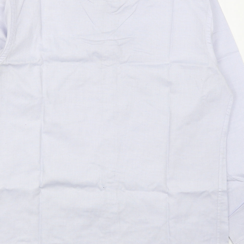 Mens UK Collar Size 15.5 Eterna Smart Blue  Dress Shirt