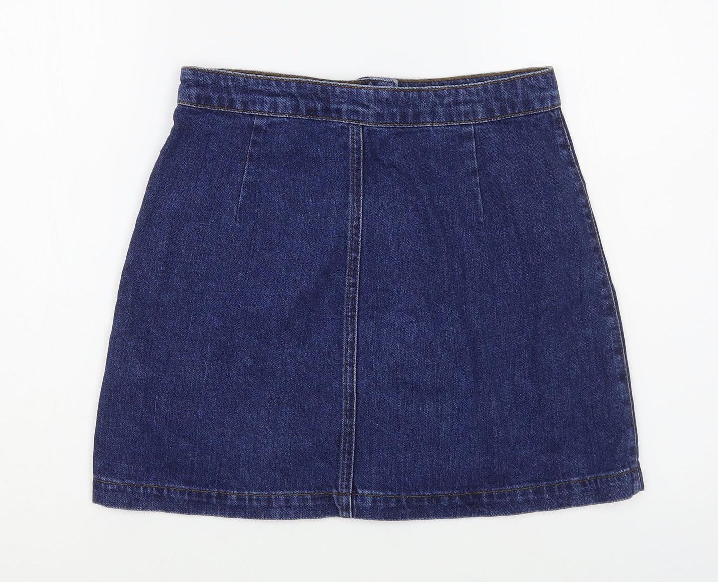 Womens UK Size 26 in Topshop A-Line Denim Skirt