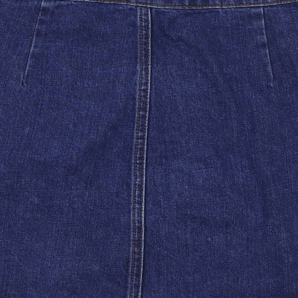 Womens UK Size 26 in Topshop A-Line Denim Skirt