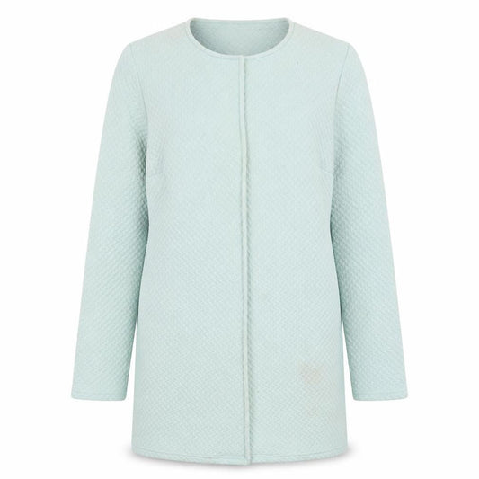 Front view of VILA women’s green jacket, size S