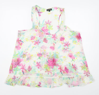 Womens UK Size L Chemistry Multicoloured Basic Tank