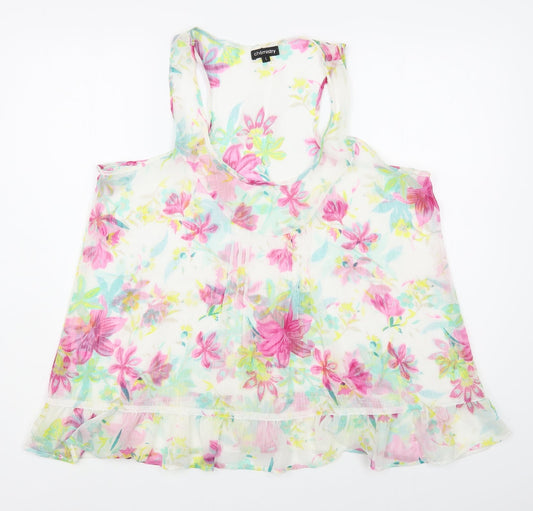Womens UK Size L Chemistry Multicoloured Basic Tank