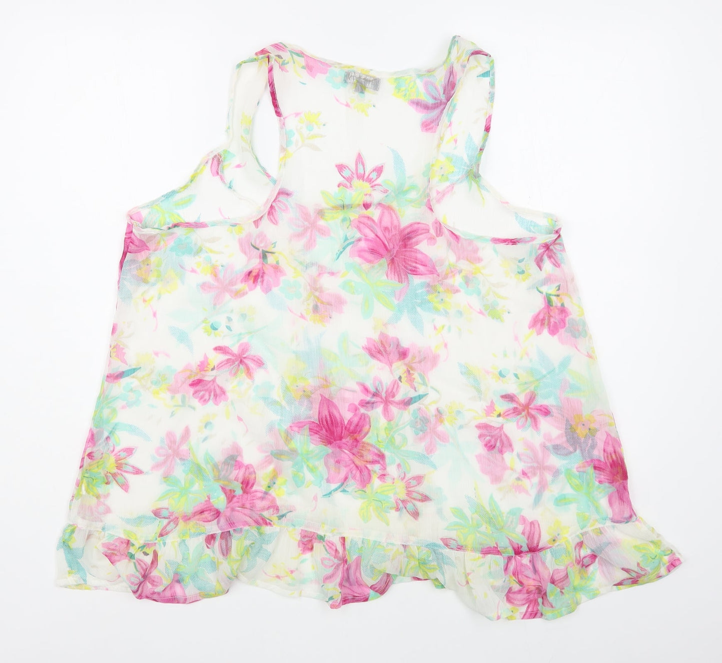 Womens UK Size L Chemistry Multicoloured Basic Tank