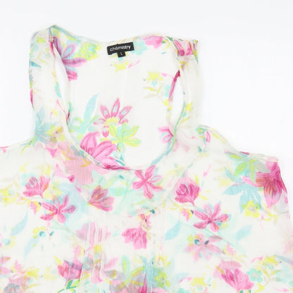Womens UK Size L Chemistry Multicoloured Basic Tank