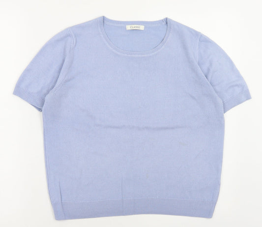 Womens UK Size 14 Marks and Spencer Purple Pullover Jumper