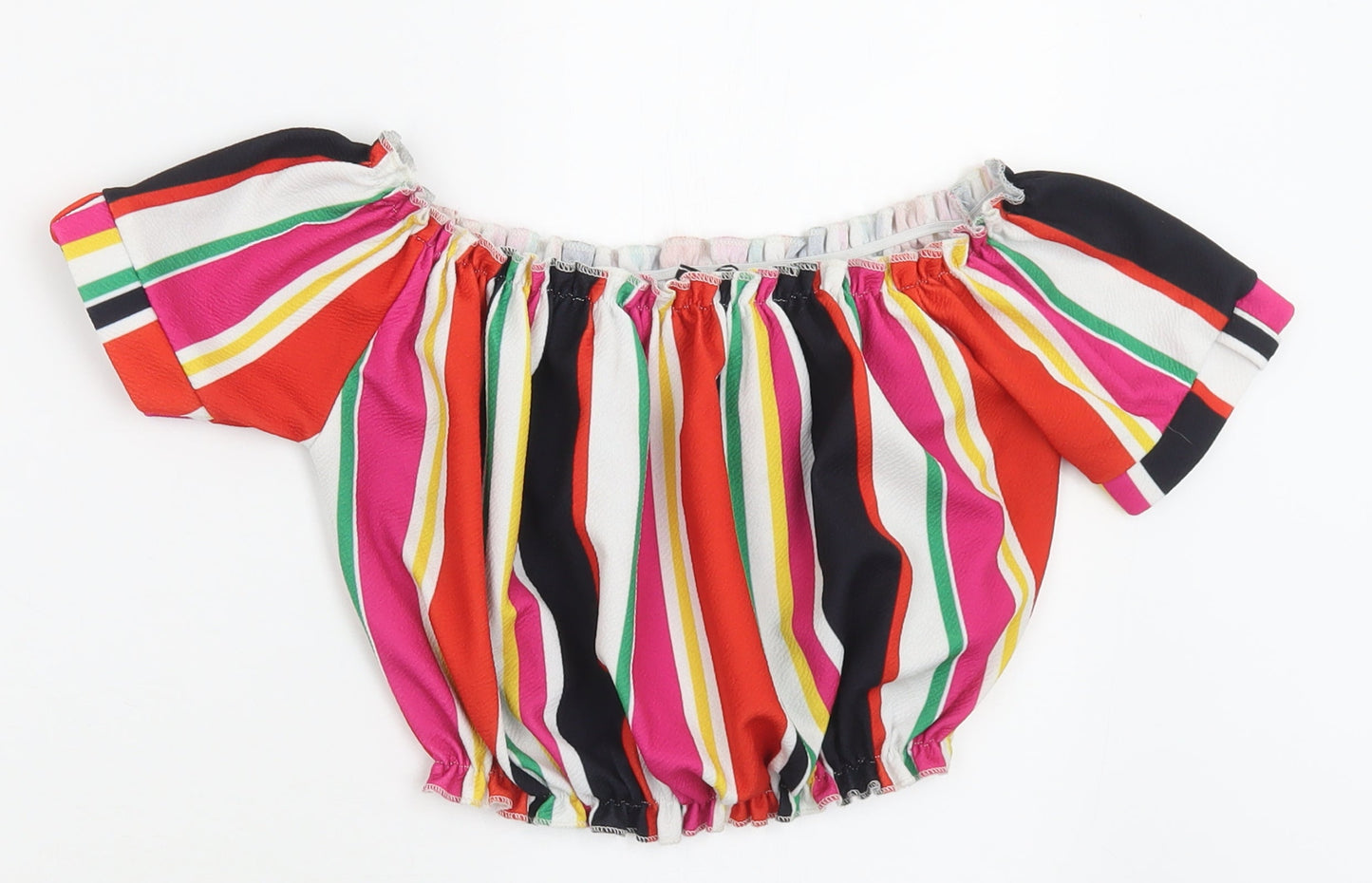 Womens UK Size 8 New Look Multicoloured Cropped Tank