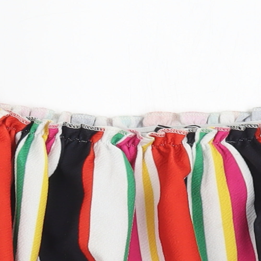 Womens UK Size 8 New Look Multicoloured Cropped Tank
