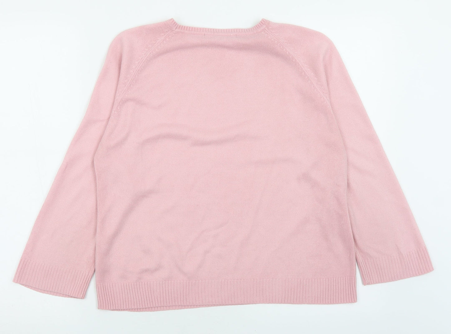 Womens UK Size M Dunnes Stores Pink Pullover Jumper