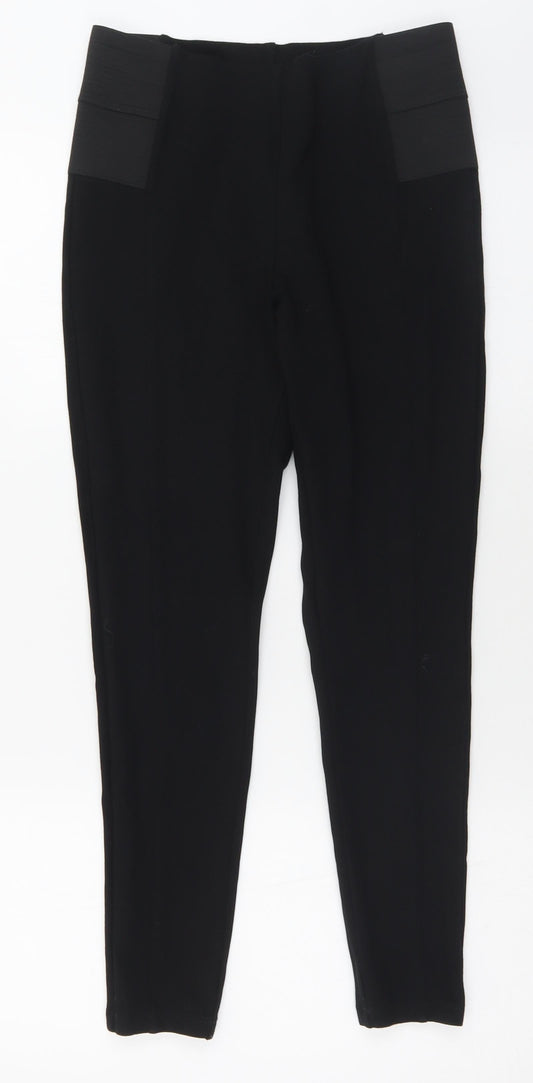 Womens UK Size 30 in Preworn Regular Fit  Black Trousers