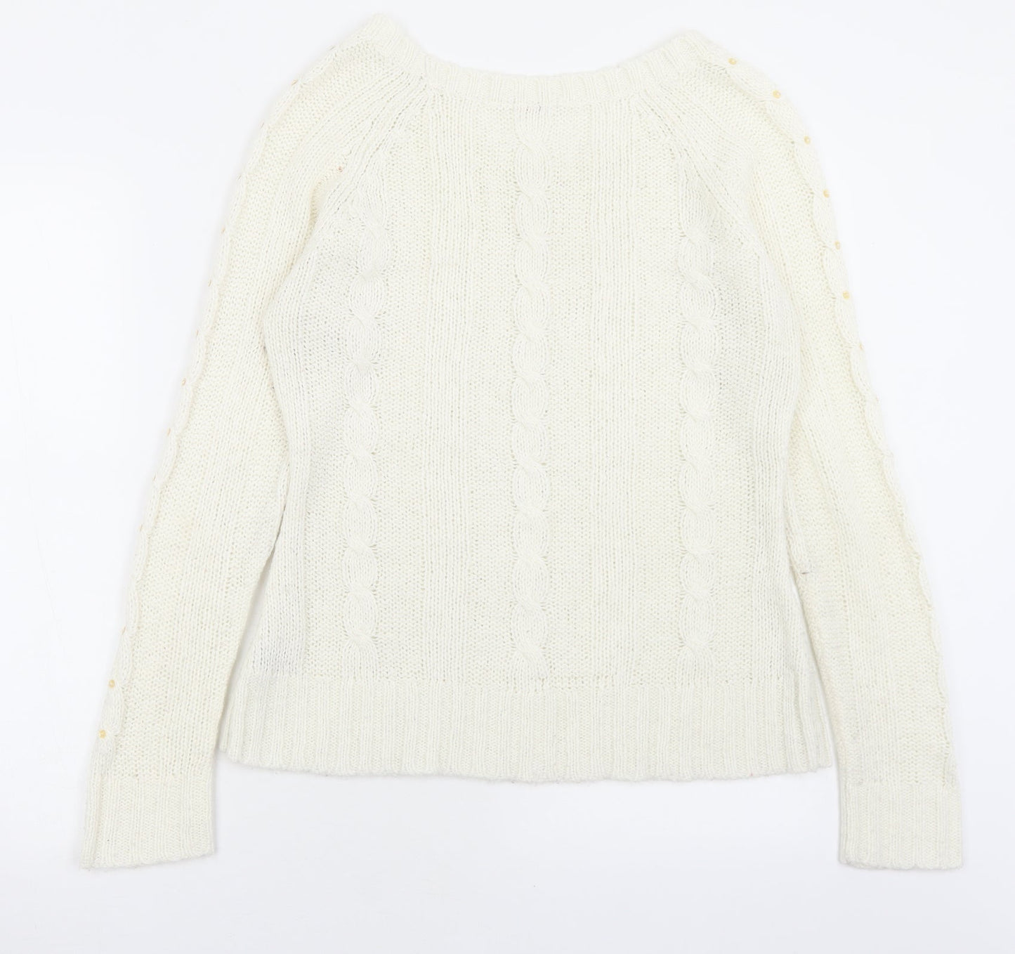 Womens UK Size 10 evie White Pullover Jumper
