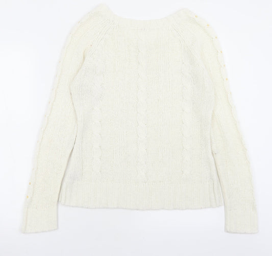 Womens UK Size 10 evie White Pullover Jumper