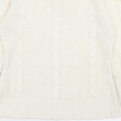 Womens UK Size 10 evie White Pullover Jumper