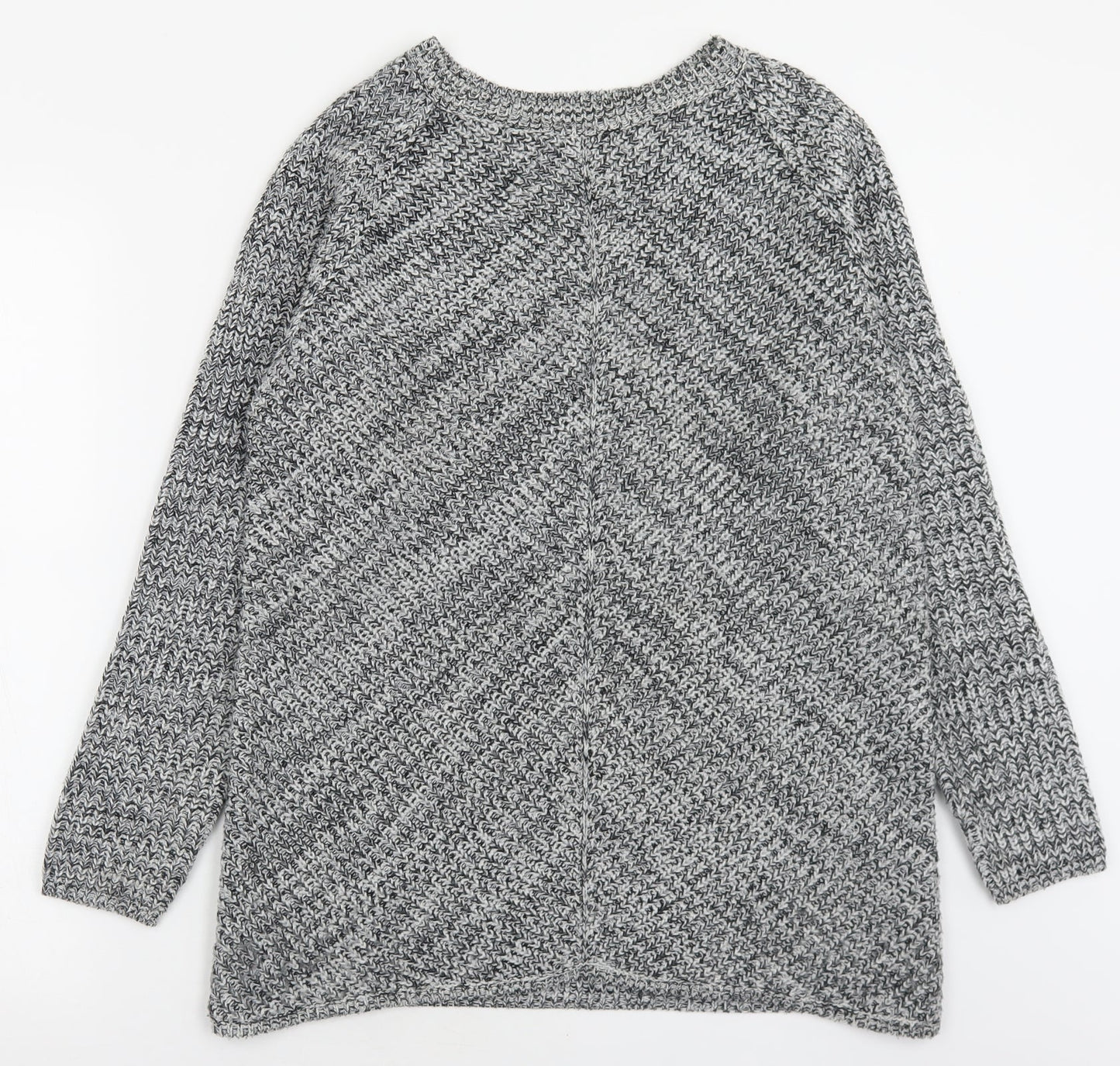 Womens UK Size M Peacocks Grey Pullover Jumper