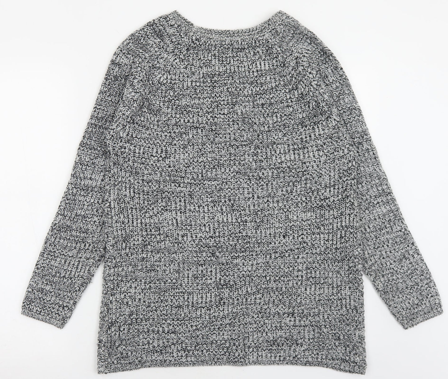 Womens UK Size M Peacocks Grey Pullover Jumper