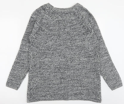 Womens UK Size M Peacocks Grey Pullover Jumper