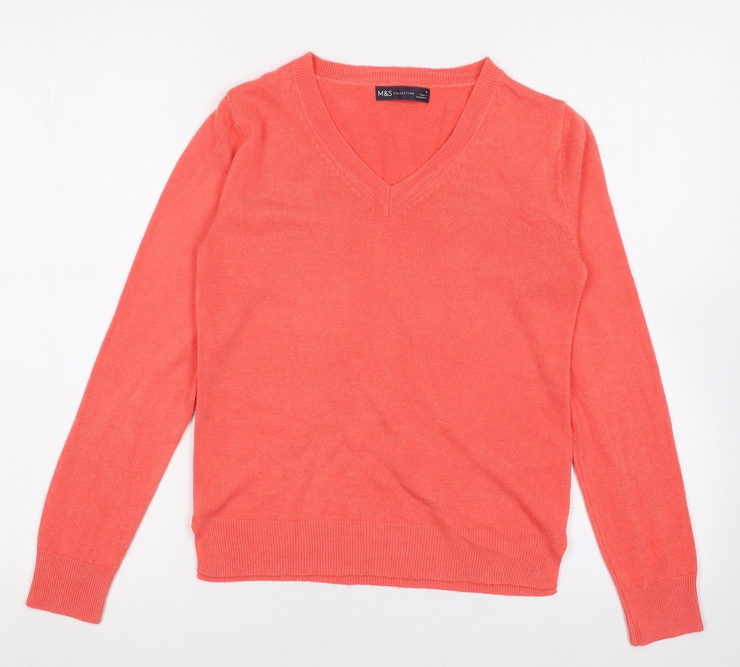 Womens UK Size 8 Marks and Spencer Pink Pullover Jumper