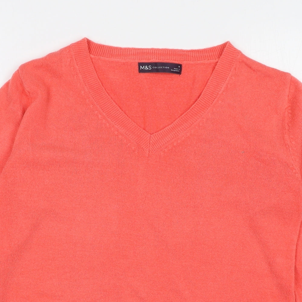 Womens UK Size 8 Marks and Spencer Pink Pullover Jumper