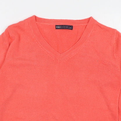 Womens UK Size 8 Marks and Spencer Pink Pullover Jumper