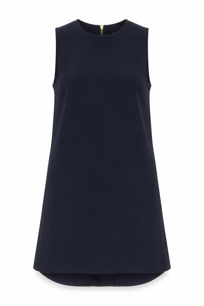 Atmosphere Womens Blue  Polyester A-Line  Size 8  Crew Neck Zip