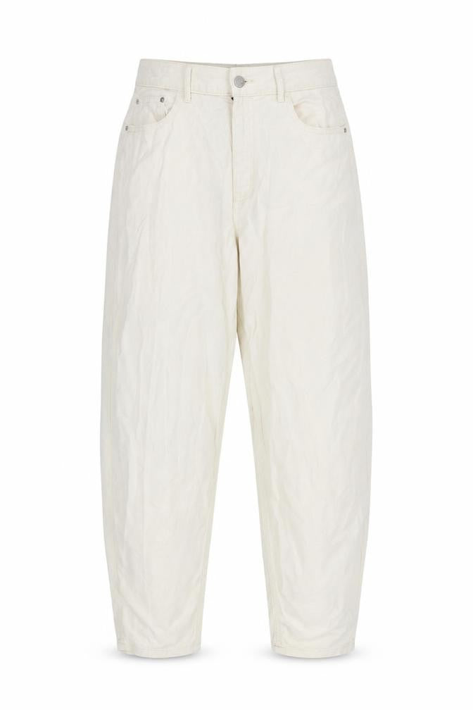 Womens UK Size 10 F&F Regular Fit Mom Ivory Jeans