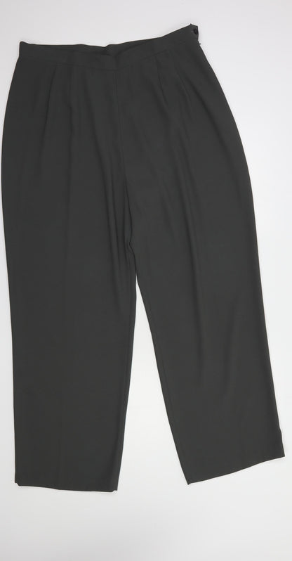 Mark Angelo Womens Grey  Polyester Dress Pants Trousers Size 20 L30 in Regular Button