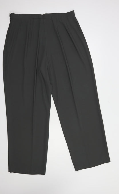 Mark Angelo Womens Grey  Polyester Dress Pants Trousers Size 20 L30 in Regular Button