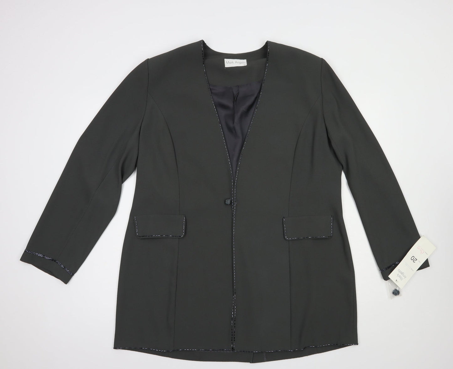 Mark Angelo Womens Grey   Jacket Blazer Size 20  Button