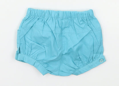 Boboli Baby Blue  Cotton Cropped Trousers Size Newborn   - Shorts