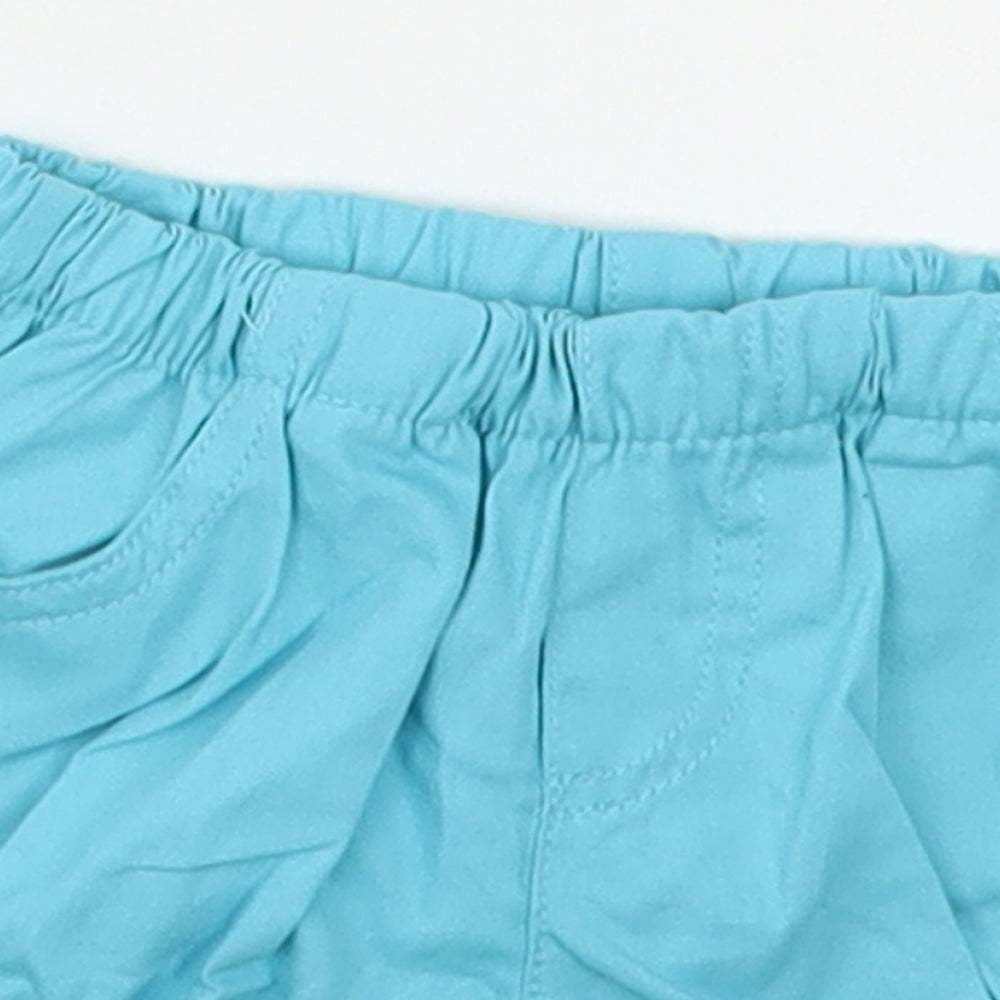 Boboli Baby Blue  Cotton Cropped Trousers Size Newborn   - Shorts
