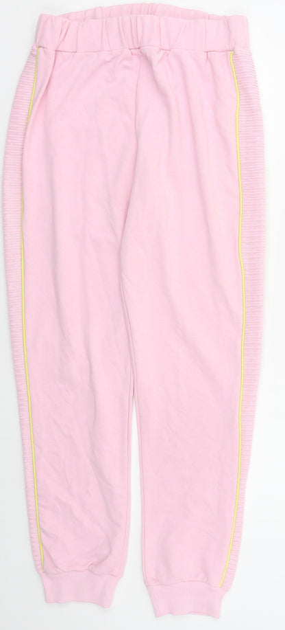Savior Womens Pink  Cotton Sweatpants Trousers Size S L29 in Regular